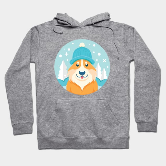 Winter Dog Outdoor Hoodie by Sunday Mayday